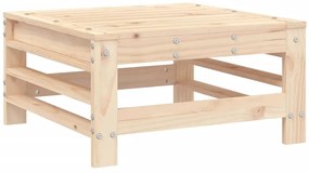 Apoios de pés p/ jardim c/ almofadões 2 pcs pinho maciço