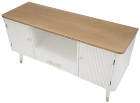 MÓVEL PARA TV BRANCO E CASTANHO 117X40X60 CM