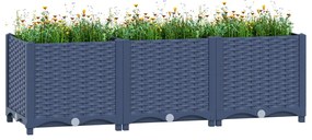 Canteiro elevado 120x40x38 cm polipropileno