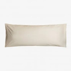 Fronha Agassi De Algodão Percal 180 Fios Creme Cannoli & 45 X 100 Cm - Sklum
