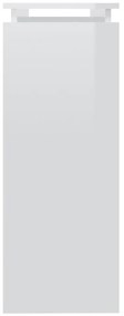 Mesa consola 102x30x80 cm derivados madeira branco brilhante