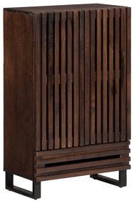 vidaXL Aparador alto 60x34x100 cm madeira de mangueira maciça castanho