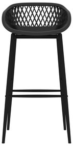 Cadeiras de bar 4 pcs preto