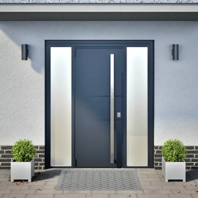 Vaso/floreira de jardim 2 pcs 30x30x30 cm aço galvanizado