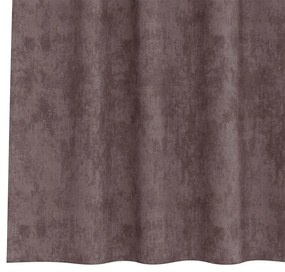 Cortinas de Veludo 2 pcs com Ilhós Castanho 260x140 cm
