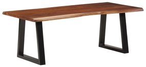 Mesa de centro 110x55x40 cm acácia maciça castanho-mel