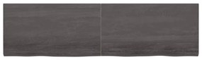 Prateleira de parede 220x60x4 cm carvalho tratado cinza-escuro