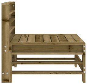 Sofás de centro para jardim 2 pcs madeira de pinho impregnada