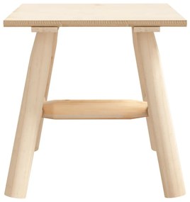 Mesa de apoio 49x49x50 cm madeira de abeto maciça