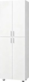 HOMCOM Guarda-roupa com 4 Portas, 180 cm, Branco | Aosom Portugal