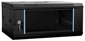 vidaXL Armário de Rede com armazenamento Preto 60 x 35 x 28 cm Aço