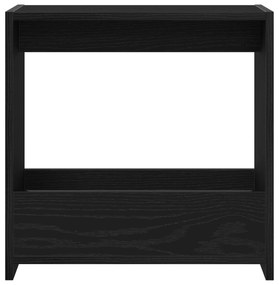 Mesa de Apoio vidaXL Preta em Madeira de Carvalho 50x26x50 cm