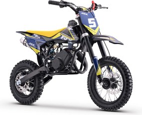 Moto Cross Gasolina para crianças BNO Motors Cross TRX 60 cc Amarela