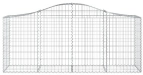 Cestos gabião arqueados 40pcs 200x50x80/100cm ferro galvanizado