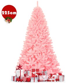 Árvore de Natal de 2,25 m com cor de cereja, aspeto frondoso e 1258 ramos Fácil de montar Perfeita como decoração