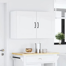 Armários de parede de cozinha 2pcs Kalmar deriv. madeira branco