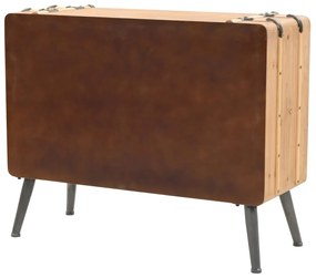 Armário com gavetas madeira de abeto maciça 91x35x73 cm