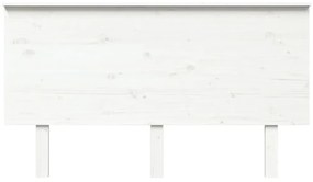 Cabeceira de cama 144x6x82,5 cm pinho maciço branco