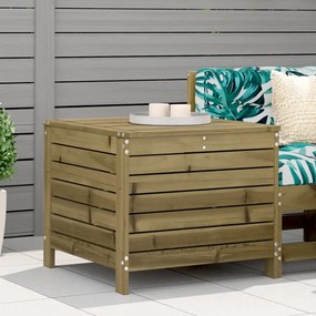 vidaXL Apoio de pés para jardim 62x63,5x53,5cm pinho maciço impregnado