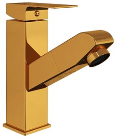 Torneira extraível p/ lavatório casa de banho 157x172mm dourado