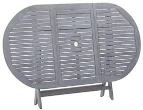 Mesa de jardim dobrável 160x85x75 cm madeira de acácia maciça