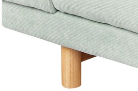 Sofá de 3 lugares em bombazina verde menta NIVALA Beliani