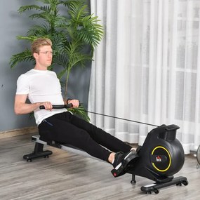 Máquina de Remos Dobrável com 8 Níveis de Resistência
