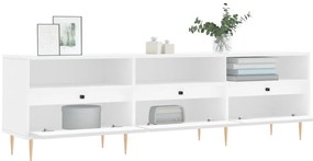 Móvel de TV 150x30x44,5 cm derivados de madeira branco