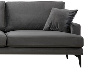Sofá de Canto Papira - Antracite - 283 x 180 x 90 x 88 cm
