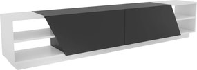 Móvel TV Rhodes – Branco e Antracite – 240 cm x 37,1 cm x 47,4 cm