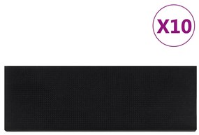 vidaXL Tapetes para degraus de escada 10 pcs 25x75 cm borracha