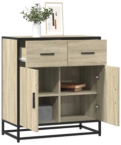 vidaXL Aparador 68x35x76 cm deriv. de madeira carvalho sonoma
