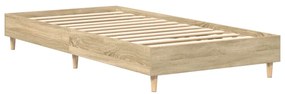 Estrutura cama s/ colchão 75x190 cm carvalho sonoma
