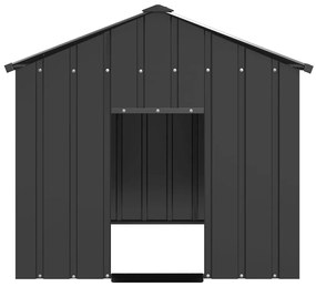 Casota para cães com telhado 113x153x101 cm aço galvanizado