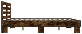 Estrutura de cama 150x200 cm derivados madeira/metal