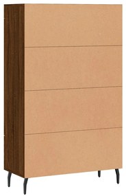 Armário alto derivados madeira 69,5x31x115 cm carvalho castanho
