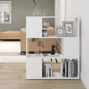 vidaXL Estante/divisória 80x24x94 cm contraplacado branco