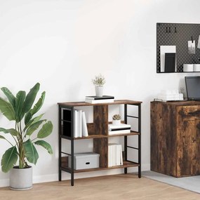 vidaXL Estante Carvalho Defumado 82 x 32 x 79 cm Madeira processada