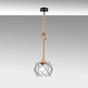 Candeeiro de Teto Endustriyel – Preto – 23 x 23 cm