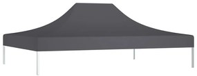 Teto para tenda de festas 4x3 m 270 g/m² antracite