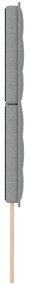 Cabeceira Design Linhas Cinzento Claro 160 cm Tecido
