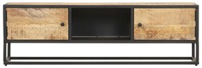 Móvel de TV c/ porta esculpida 130x30x40 cm mangueira áspera