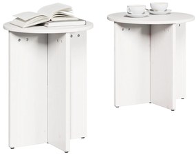 Conjunto de Mesas de Café 2 pcs Branco 41,5 x 41,5 x 41 cm