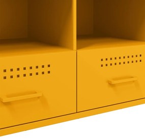 Móvel de TV 100,5x39x50,5 cm aço amarelo mostarda