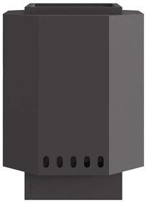 Fogo Sem Fumaça Preto 38x38x51 cm Aço