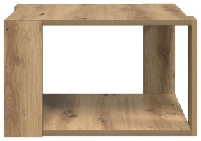 Mesa de Café Carvalho Artesanal 51,5x51,5x30 cm Madeira Engenheirada