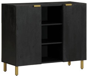 Aparador 90x33x75 cm derivados de madeira preto