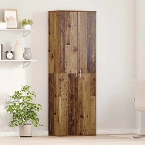 vidaXL Aparador Madeira Velha 60x35x180 cm Madeira Engenharia
