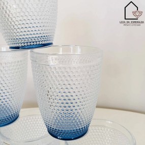 Conjunto 6 copos | Fundo Azul