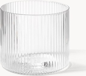 Copos artesanais com padrão em relevo Ripple, conjunto de 4, 200 ml